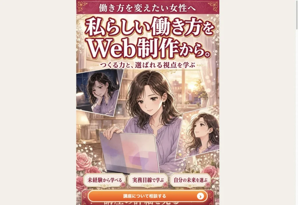 Web制作講座 漫画LP